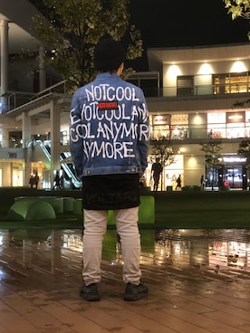 「ストリートカジュアル」｜「アイテム（デニムジャケット）」を使った、TWOさん（メンズ・170cm）の秋コーディネート