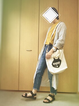 「w closet」｜「アイテム（腕時計）」を使った、Nana.Wさん（レディース・163cm）の春コーディネート