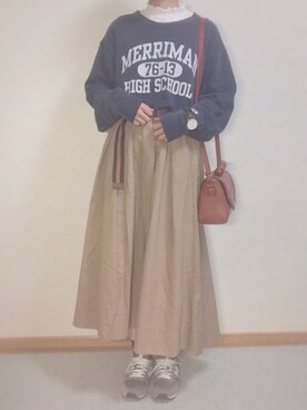 「J-AXIS（ｼﾞｪｲｱｸｼｽ）のアイテム」を使った、Nana.Wさん（レディース・163cm）の秋コーディネート