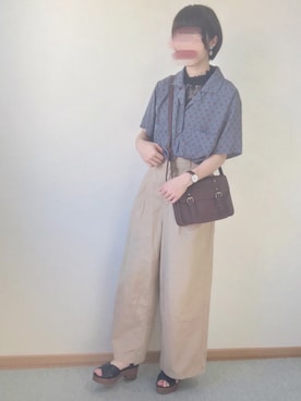 「AS KNOW AS PINKY（アズノゥアズピンキー）のアイテム（サンダル）」を使った、Nana.Wさん（レディース・163cm）の夏コーディネート
