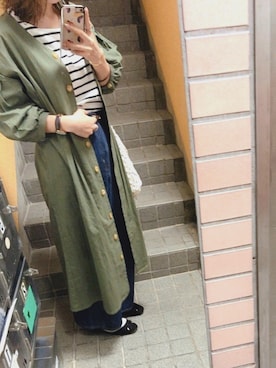 「アイテム（バングル/リストバンド）」を使った、yayoiさん（レディース・160cm・20代）の春コーディネート