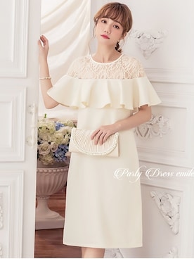 パーティードレス通販emileさんのコーディネート