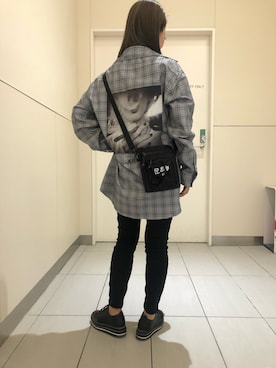 「OY（オーワイ）のアイテム（バッグ）」を使った、nanae  sakataさん（レディース・153cm）の春コーディネート