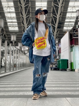 「AZSのアイテム」を使った、nanae  sakataさん（レディース・153cm）の春コーディネート