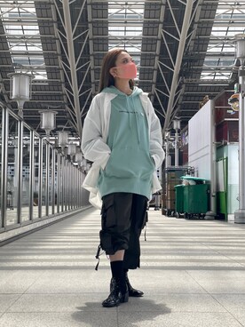 「Ctr1（コントロール）のアイテム」を使った、nanae  sakataさん（レディース・153cm）の春コーディネート