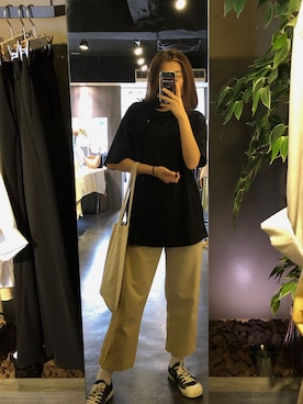 「无印良品」｜🌙さん（レディース・160cm）の春コーディネート