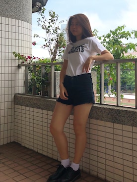 「日常」｜「アイテム（その他シューズ）」を使った、🌙さん（レディース・160cm）の春コーディネート