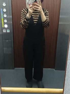 「URBAN RESEARCH Sonny Label（アーバンリサーチサニーレーベル）のアイテム（つなぎ/オールインワン）」を使った、keikoさん（レディース・162cm）の冬コーディネート