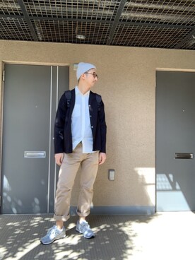 「Steven Alan（スティーブンアラン）のアイテム（ニットキャップ/ビーニー）」を使った、うぇあひろかずさん（メンズ・175cm）の春コーディネート