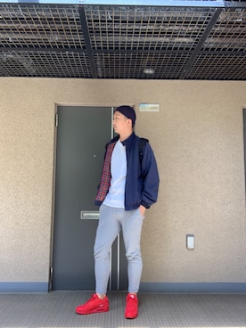 「アイテム（ブルゾン）」を使った、うぇあひろかずさん（メンズ・175cm・30代）の春コーディネート