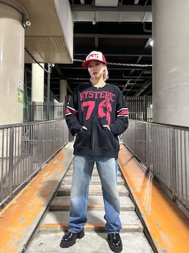 「でにむ」｜「アイテム（キャップ）」を使った、sakurakoさん（レディース・158cm）の冬コーディネート