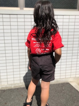 「アイテム（サンダル）」を使った、こったんさん（キッズ・120cm）の夏コーディネート
