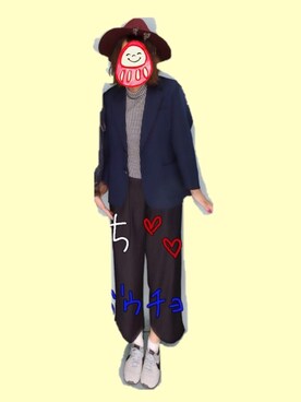 「沢山歩く日」｜ひーさん（レディース・159cm）の冬コーディネート