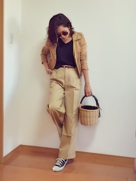 「ドラフトアングリッド」｜「アイテム（ジャケット/アウター）」を使った、tamiさん（レディース・159cm）の春コーディネート