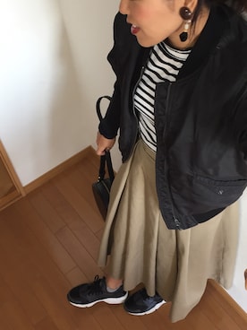 「ハラチ」｜「アイテム（アクセサリー）」を使った、tamiさん（レディース・159cm）の秋コーディネート
