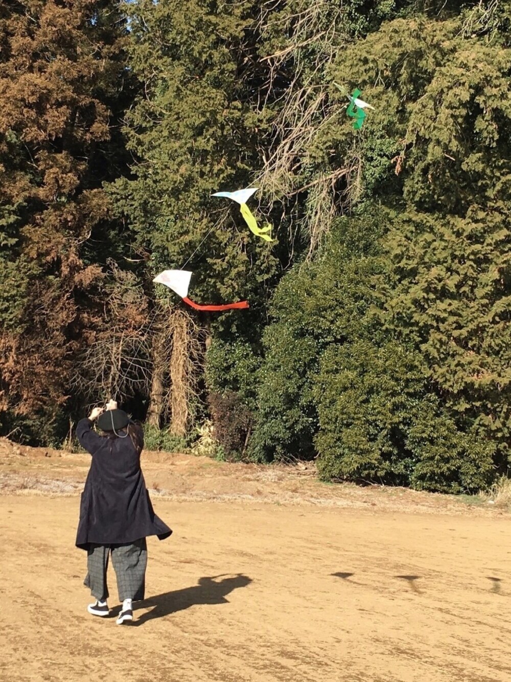 「coenのフェイクムートンコート（ムートンコート、ブルー系）」を使った、HoshinOさん（レディース・160cm）の冬コーディネートの1枚目の写真