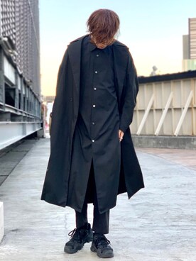 「SHINYAKOZUKA（シンヤコヅカ）のアイテム（ジャケット/アウター）」を使った、クリワキタカヒロさん（メンズ・172cm）の冬コーディネート