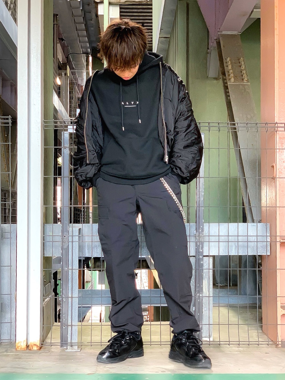 DSQUARED2のウォレットチェーンを使った人気ファッション
