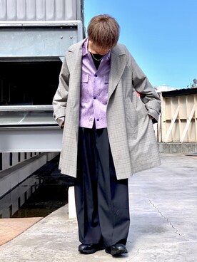 「lot holon（ロットホロン）のアイテム」を使った、クリワキタカヒロさん（メンズ・172cm）の冬コーディネート