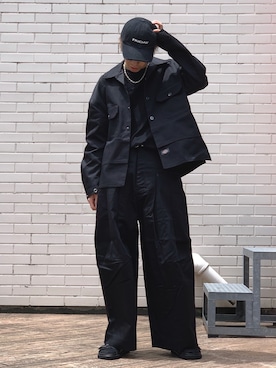 「SHINYAKOZUKA（シンヤコヅカ）のアイテム（ジャケット/アウター）」を使った、クリワキタカヒロさん（メンズ・172cm）の夏コーディネート