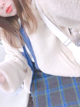 「アイテム（ブルゾン）」を使った、ハナミズキさん（レディース・153cm・10代）の秋コーディネート