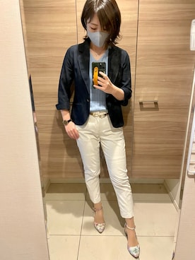 「MISCH MASCH（ミッシュマッシュ）のアイテム（ジャケット/アウター）」を使った、UFOさん（レディース・156cm）の春コーディネート