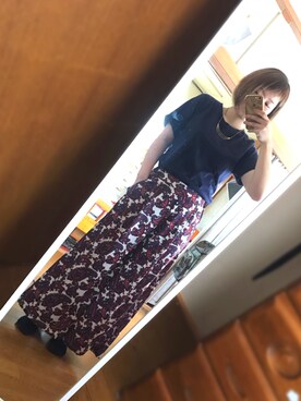 「FOREVER 21（フォーエバー トゥエンティーワン）のアイテム（ネックレス、ゴールド系）」を使った、はらしさん（レディース・154cm）の夏コーディネート