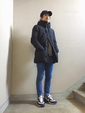 「日常」｜「アイテム（スウェット）」を使った、masaさん（メンズ・171cm）の冬コーディネート