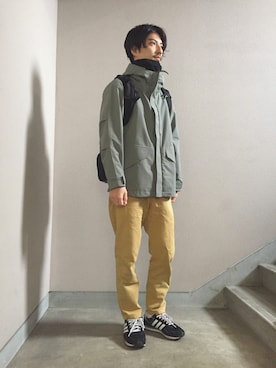 「日常」｜「アイテム（マウンテンパーカー）」を使った、masaさん（メンズ・171cm）の冬コーディネート