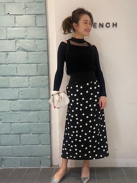 「Aura（アウラ）のアイテム」を使った、Miho Iwataさん（レディース・168cm）の冬コーディネート