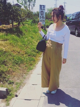 「Marc by Marc Jacobs（マークバイマークジェイコブス）のアイテム（リング）」を使った、▷たけしちゃんさん（レディース・157cm）の春コーディネート