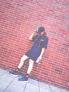 「PUMA（プーマ）のアイテム（シューズ、ブラック系）」を使った、flory-dxhさん（レディース）の冬コーディネート