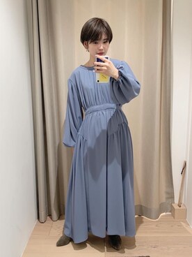 Public Tokyo パブリックトウキョウ の バックオープンギャザーワンピース ワンピース Wear