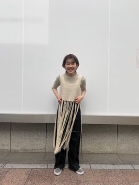 「シャーベットカラー」｜「アイテム（ワンピース/ドレス）」を使った、mai togoさん（レディース・156cm）の春コーディネート