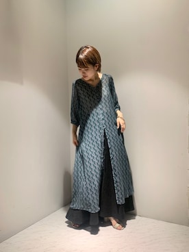 「レトロワンピース」｜mai togoさん（レディース・156cm）の夏コーディネート