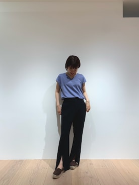 「足長効果」｜mai togoさん（レディース・156cm）の夏コーディネート