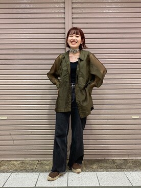 public tokyo シアースイッチオーバーシャツ - シャツ/ブラウス(長袖/七分)
