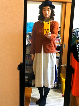 「H&M（エイチ・アンド・エム）のアイテム（ワンピース/ドレス）」を使った、ゆりゆりゅうさん（レディース・167cm）の冬コーディネート