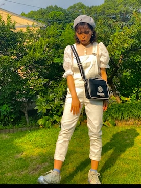 「NIKE（ナイキ）のナイキ エア ヴェイパーマックス 360 ウィメンズシューズ / スニーカー / W NIKE AIR VAPORMAX 360（スニーカー、ホワイト系）」を使った、koyuさん（レディース・148cm）の秋コーディネート