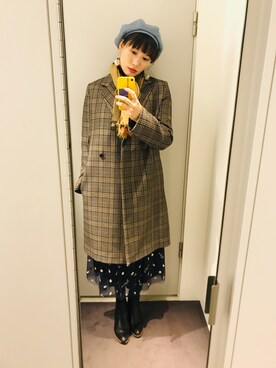 「COS（コス）のアイテム（ピーコート）」を使った、Hard velvet cake さん（レディース・169cm）の冬コーディネート