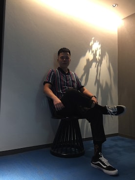 「DW（ディーダブリュー）のアイテム」を使った、小橋さん（メンズ・179cm）の秋コーディネート