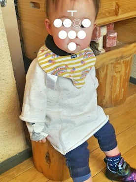 「MARKEY'S（マーキーズ）のアイテム（Tシャツ/カットソー、ホワイト系）」を使った、babyyychanさんの春コーディネート
