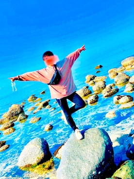 「SPINNS(スピンズ)のアイテム(ボディバッグ/ウエストポーチ)」を使った、Ikeさん(メンズ・167cm)の春コーディネート