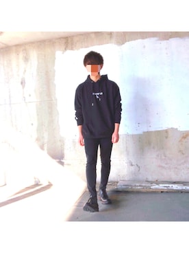 「BOREDOM（ボアドム）のアイテム」を使った、Ikeさん（メンズ・167cm）の春コーディネート