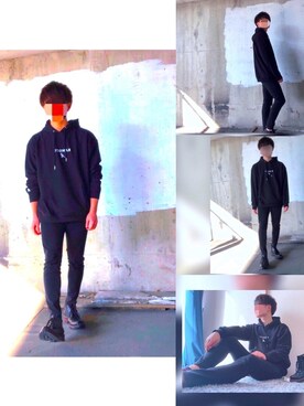 「BOREDOM（ボアドム）のアイテム」を使った、Ikeさん（メンズ・167cm）の春コーディネート