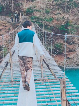 「Lee（リー）のアイテム（ブルゾン）」を使った、061710さん（メンズ・170cm）の春コーディネート
