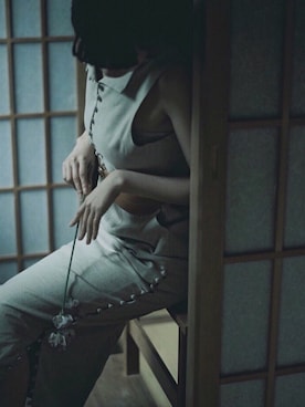 「little $uzie（リトルスージー）のアイテム（ベルト、ブラウン系）」を使った、mi____さん（レディース・167cm）の秋コーディネート