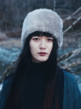 「サンキューマートのアイテム（帽子、グレー系）」を使った、mi____さん（レディース・167cm）の秋コーディネート