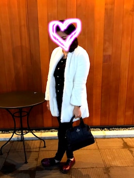 「CECIL McBEE（セシルマクビー）のアイテム（ハンチング/ベレー帽）」を使った、tanihoさん（レディース・158cm）の冬コーディネート