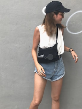 「海コーデ、ショーパン」｜karen_____25さん（レディース・158cm）の夏コーディネート